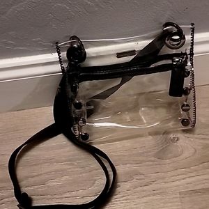 Hammitt Clear Handbag/Crossbody  with black gunmetal trimmings